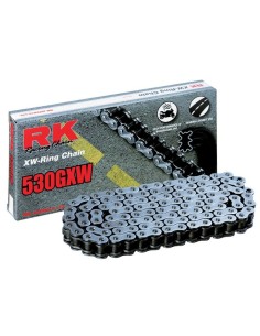 cadena para moto rk 530 gxw xw ring premium negro 120 pasos 530zxw120