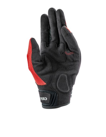 guantes acerbis ramsey my vented negro y rojo 0023478 110