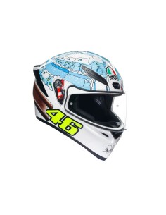 casco de moto agv integral k1 s rossi winter test 2017 talla xs