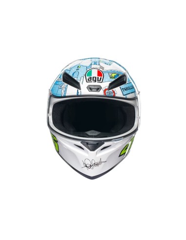 casco de moto agv integral k1 s rossi winter test 2017 talla xs