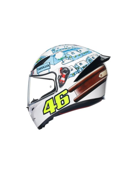 casco de moto agv integral k1 s rossi winter test 2017 talla xs