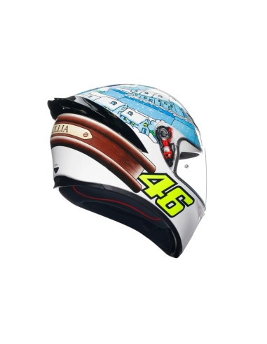 casco de moto agv integral k1 s rossi winter test 2017 talla xs
