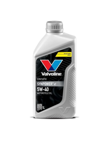 aceite de motor moto valvoline synpower 4t 5w40 908713 sintetico 1l