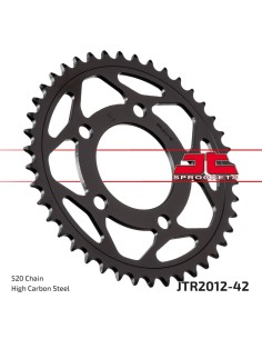 corona moto jt sprockets de acero de 42 dientes jtr2012 42