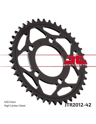corona moto jt sprockets de acero de 42 dientes jtr2012 42