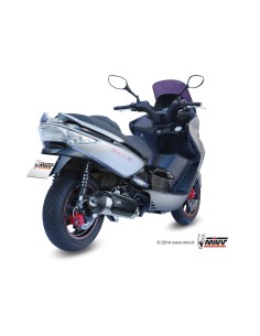 escape completo mivv 1x1 urban st steel kymco xciting 250 2006 07 xciting 300 2007 14
