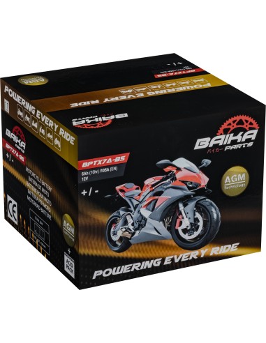 bateria moto sin mantenimiento precargada baika ytx7a bs