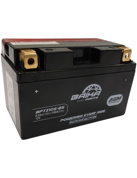 bateria moto agm baika parts ytz10s bs