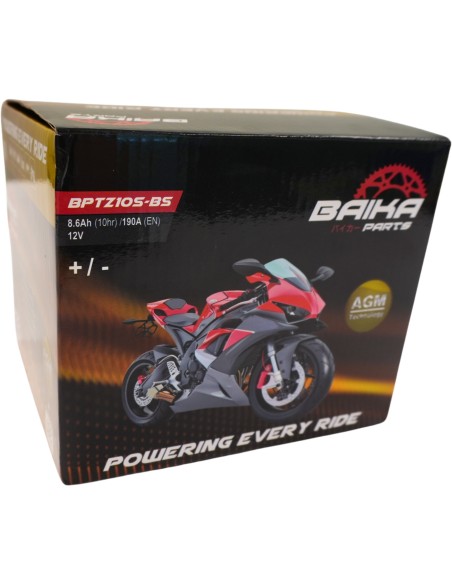 bateria moto agm baika parts ytz10s bs
