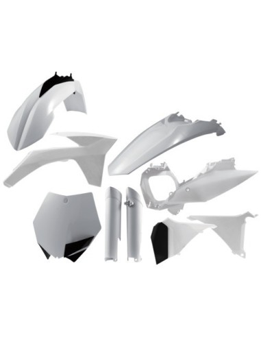 kit de plasticos acerbis 0015702 030 blanco para ktm sx f 250 2011