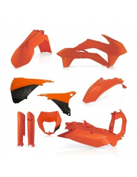 kit de plasticos acerbis 0017204 010 naranja para ktm exc y exc f 2014 2015