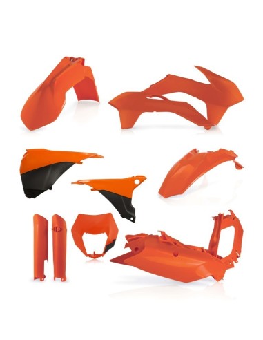 kit de plasticos acerbis 0017204 010 naranja para ktm exc y exc f 2014 2015