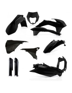 kit de plasticos acerbis 0017204 090 negro para ktm exc y exc f 2014 2015