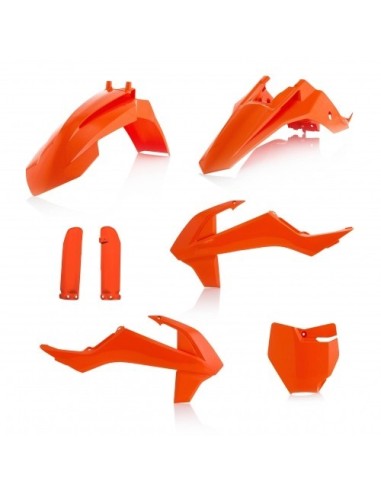 kit de plasticos acerbis 0021817 011 016 naranja para ktm sx 65 2016 2018