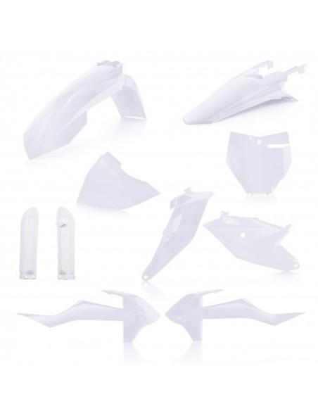 kit de plasticos acerbis 0022933 031 blanco 2 para ktm sx 85 2018 2024