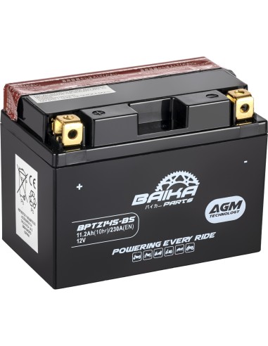 bateria moto agm baika parts ytz14sbs