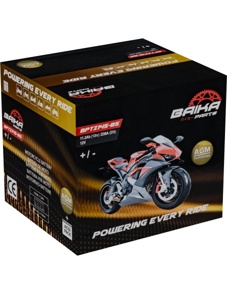bateria moto agm baika parts ytz14sbs