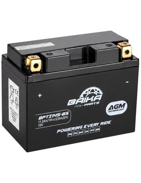 bateria moto sin mantenimiento precargada baika ytz14s bs