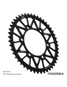 corona trasera jt sprockets jta2020 48blk racelite 48 dientes paso 520 negra