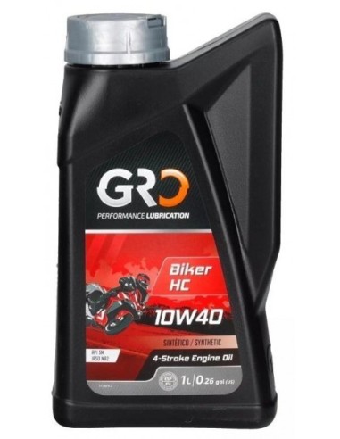 aceite de motor sintetico gro biker hc 10w40 9041190