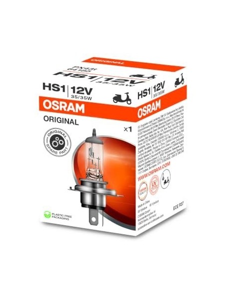 bombilla de faro moto osram 64185 original line hs1 12v 35 35w px43t