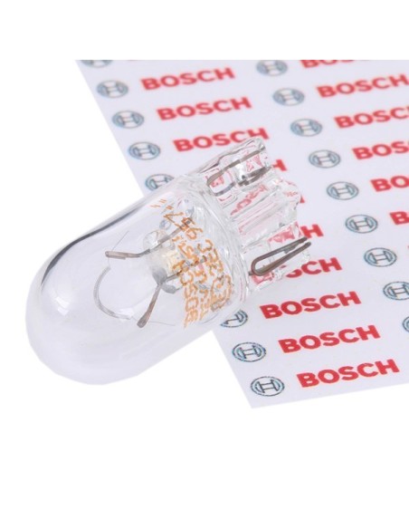 bombilla auxiliar bosch pure light w5w 12v 5w pack 10 unidades 1987302206