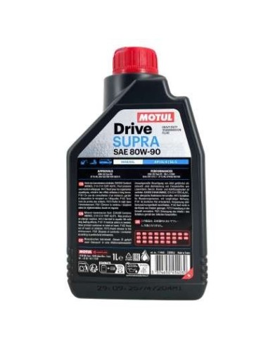 aceite de transmision motul drive supra 80w90 gl 4 gl 5 1l 114460