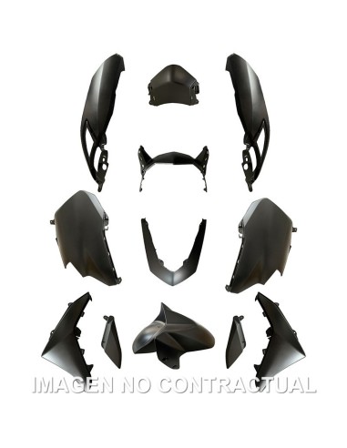 kit plasticos hert yamaha n max 125 11 pzas gris mate metalizado