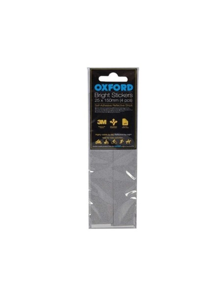 adhesivos reflectantes oxford re462 bright stickers 25 x 150 mm 4 piezas