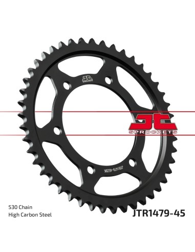 Kit de transmisión Yamaha FZ1 N S Fazer ABS 2006-2015 JT Sprockets 17/45 con cadena Regina ZRT 530 118 pasos