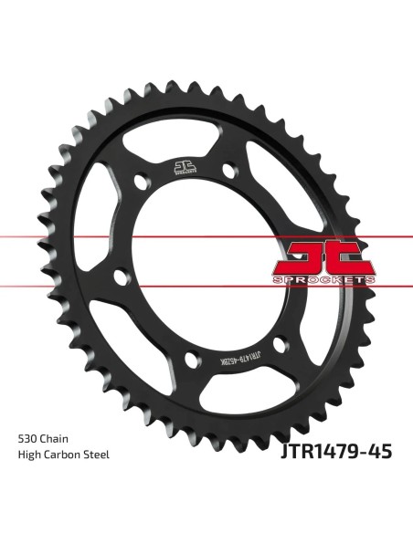 Kit de transmisión Yamaha FZ1 N S Fazer ABS 2006-2015 JT Sprockets 17/45 con cadena Regina ZRT 530 118 pasos