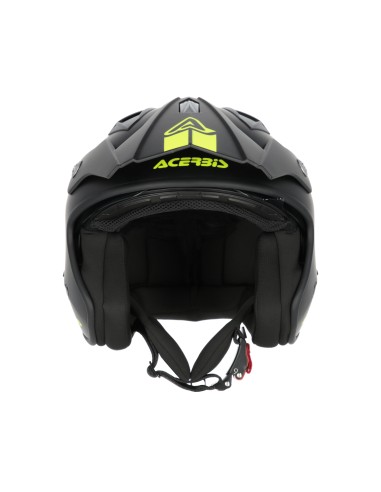 casco acerbis jet aria 22 06 negro con visor integrado talla m