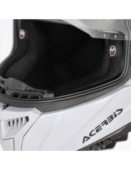 casco integral moto acerbis tarmak x fibra ece 22 06 color gris 0027315