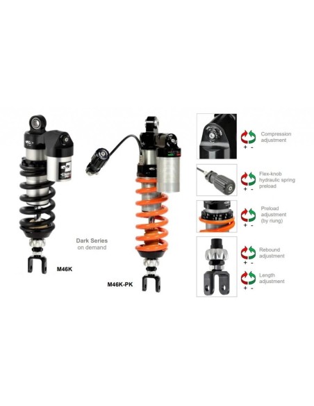 amortiguador trasero matris m46k pk para honda xl750 transalp rd16 mh281 32p