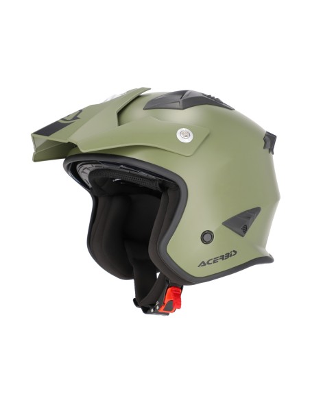casco acerbis jet aria 22 06 verde militar mate 0025055 582