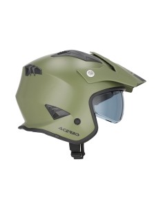 casco acerbis jet aria 22 06 verde militar mate 0025055 582 2