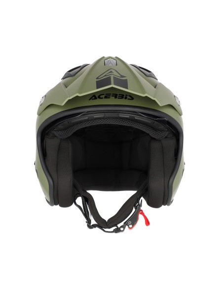 casco acerbis jet aria 22 06 verde militar mate 0025055 582