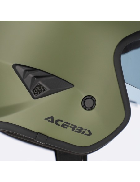 casco acerbis jet aria 22 06 verde militar mate 0025055 582