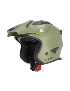 casco acerbis jet aria 22 06 verde militar mate talla l