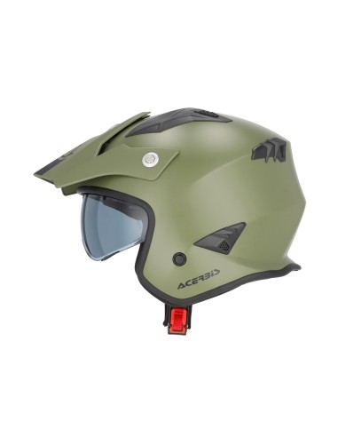 casco acerbis jet aria 22 06 verde militar mate talla l