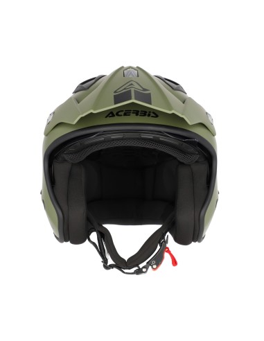 casco acerbis jet aria 22 06 verde militar mate talla l