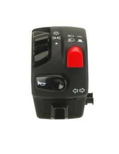 mando electrico domino serie 9a izquierdo negro 0068aa 9a 04 04