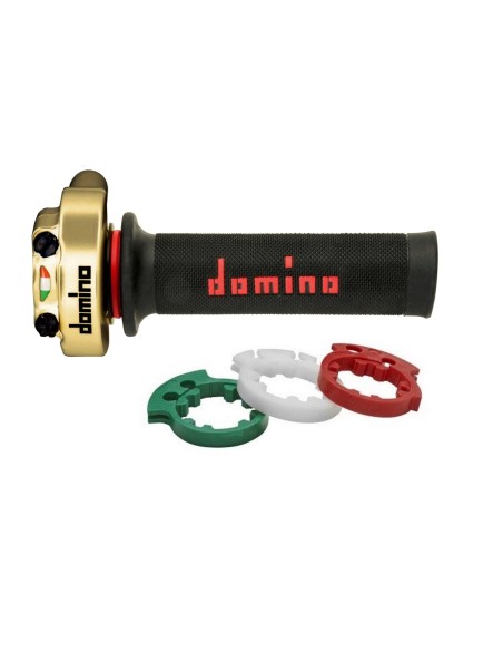 acelerador domino xm2 dorado con punos 3846 03 01