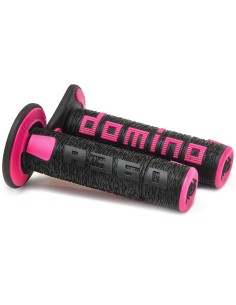 punos off road domino a360 negro fucsia 22 26 mm enduro motocross 2