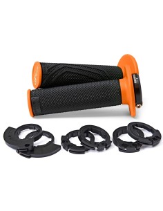 punos moto domino d lock negro naranja con polea 22 26 mm push pull ktm husqvarna