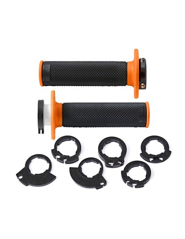 punos moto domino d lock negro naranja con polea 22 26 mm push pull ktm husqvarna