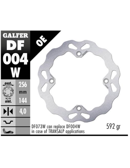 disco freno moto galfer wave fijo 220x4mm df004w
