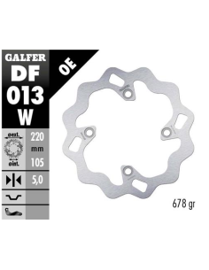 disco freno moto galfer wave fijo 220x5mm df013w