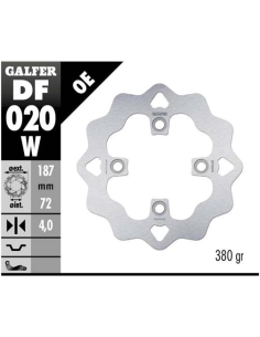 disco freno moto galfer wave fijo 187x4mm df020w