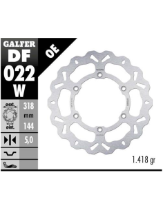 disco freno moto galfer wave fijo 318x5mm df022w